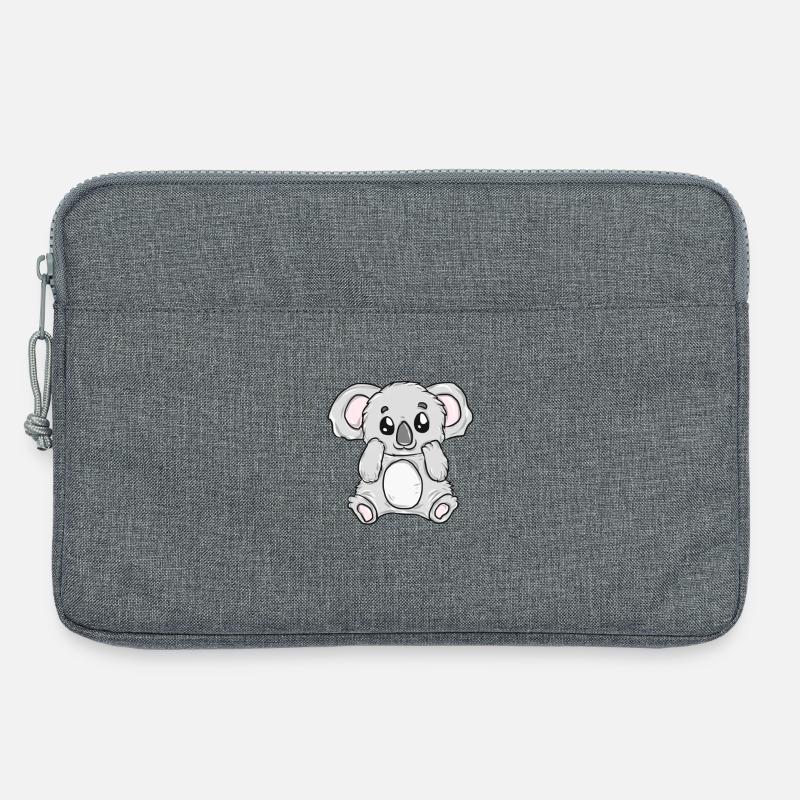 Kleiner Koala Kuschelfigur - Laptoptasche 13" - Grau meliert