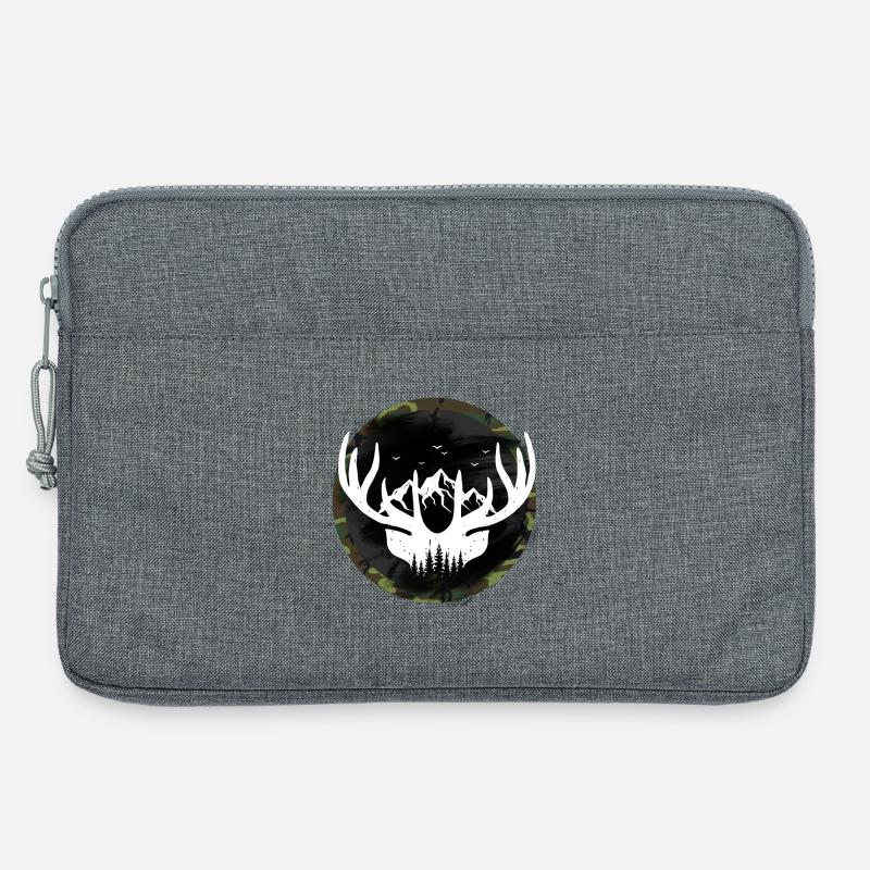 jäger jagen geweih - Laptoptasche 13" - Grau meliert