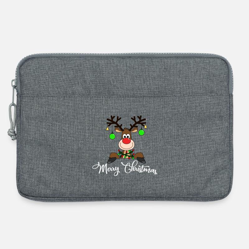 Weihnachten - Laptoptasche 13" - Grau meliert