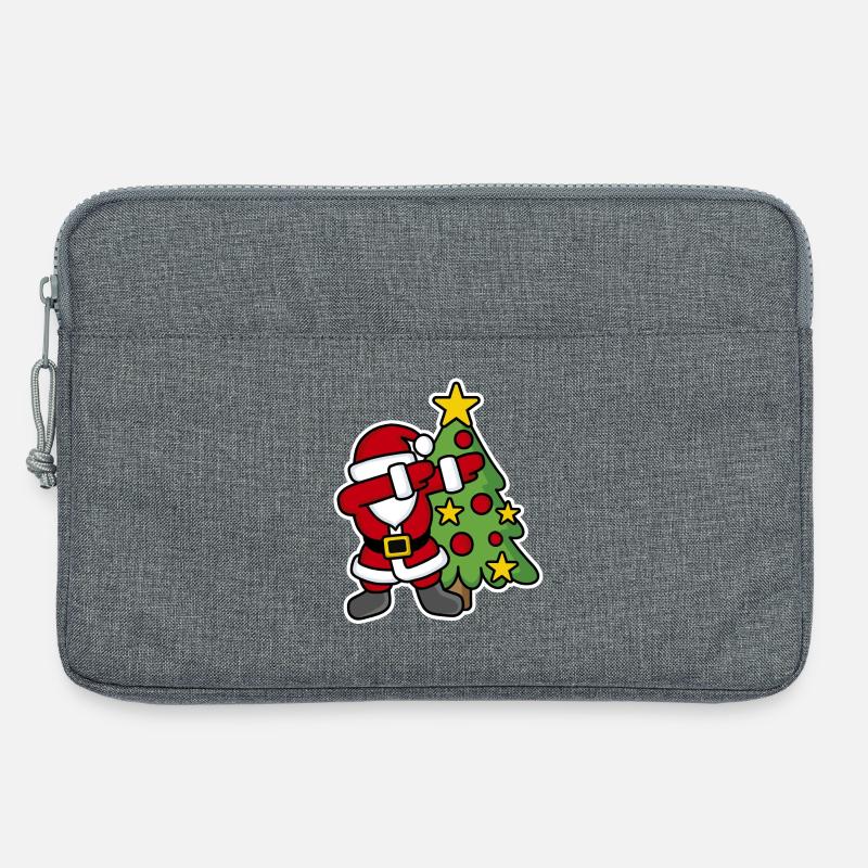 Dabbin' around the Christmas tree - Laptoptasche 13" - Grau meliert