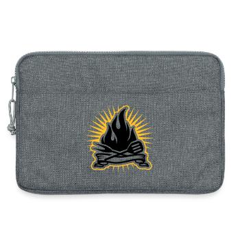 Accessoires de grillades et flammes de grillades - Sacoche pour ordinateur portable 13 pouces - gris chiné - Devant