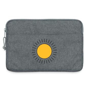 Sun - Laptop bag 13" - heather grey - Front