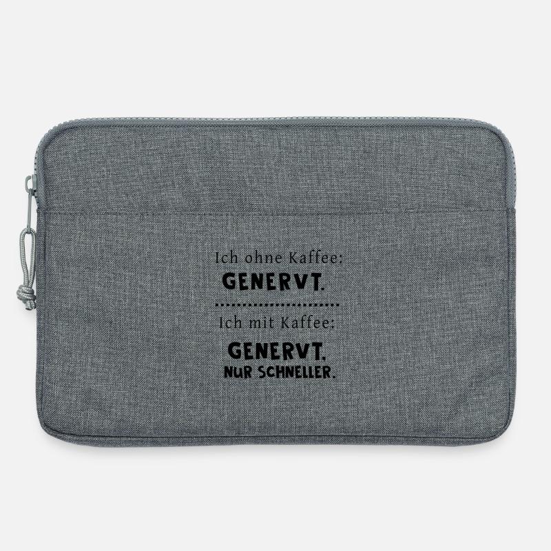 Kaffee - Laptoptasche 13" - Grau meliert