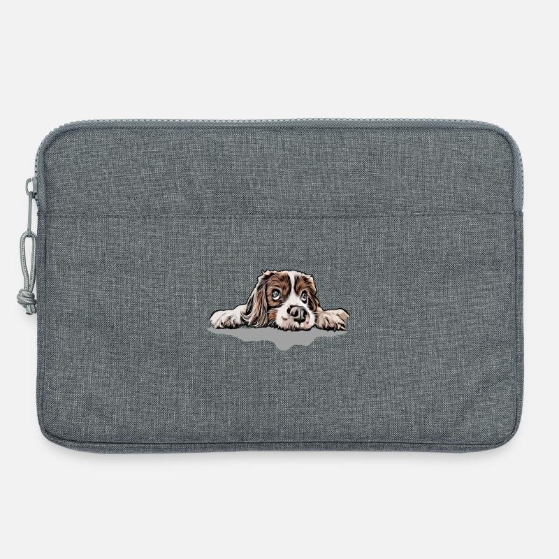 Cavalier King Charles Spaniel - Laptoptasche 13" - Grau meliert