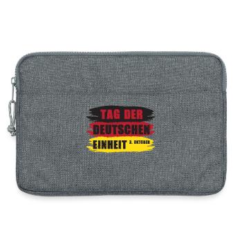 Tag der deutschen Einheit 1990 Deutsche Einheit - Laptoptasche 13" - Grau meliert - Vorne