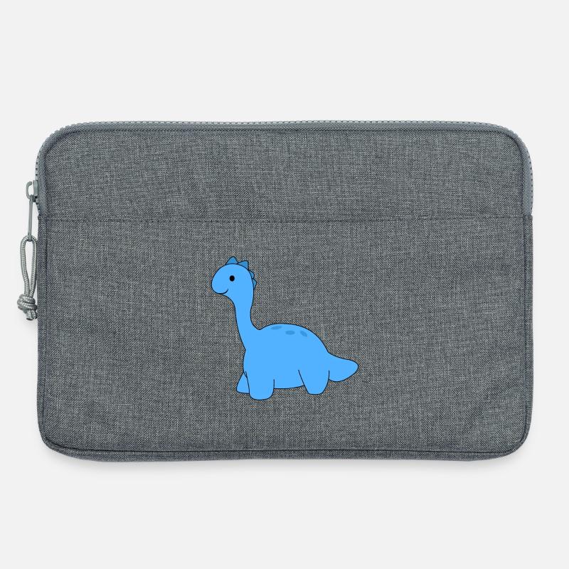 Dino dinosaur - Laptop bag 13" - heather grey