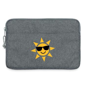 Sunny Sunglasses Sunburst - Laptop bag 13" - heather grey - Front