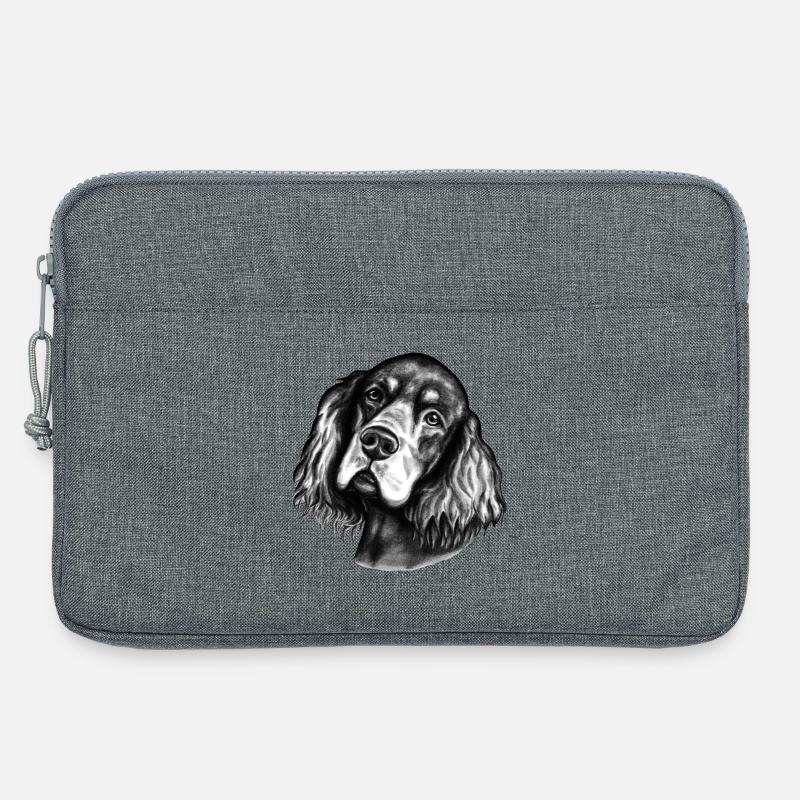 Hundeblick - Laptoptasche 13" - Grau meliert