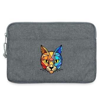 Tigre animal - Sacoche pour ordinateur portable 13 pouces - gris chiné - Devant