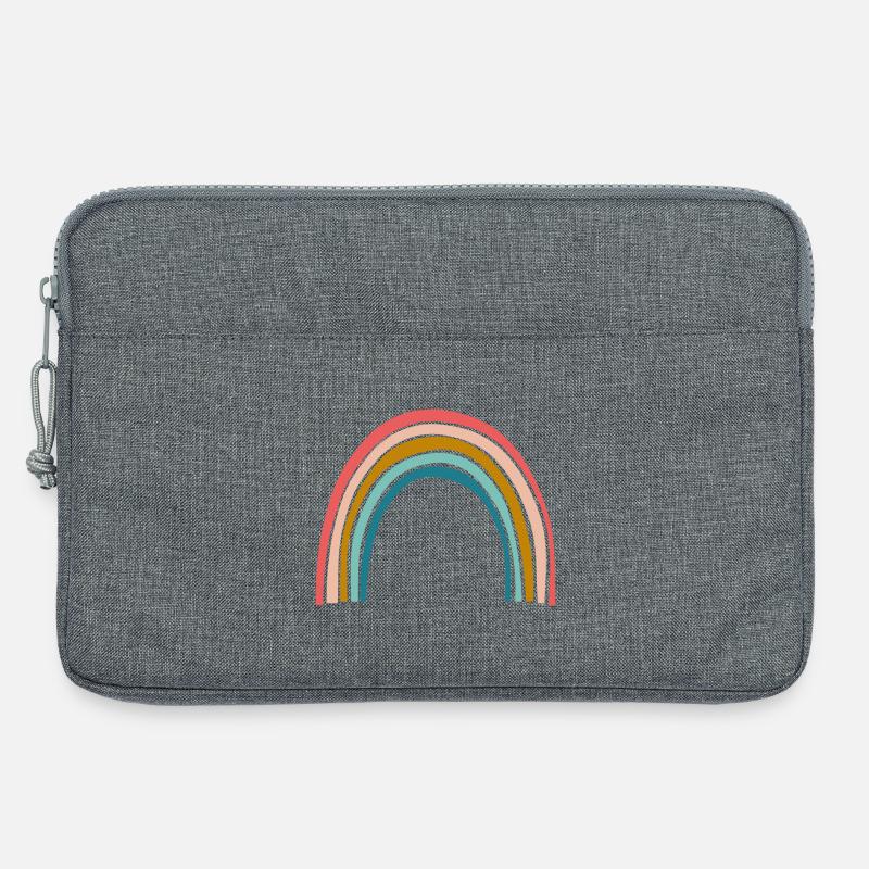 Pastell Regenbogenbogen - Laptoptasche 13" - Grau meliert