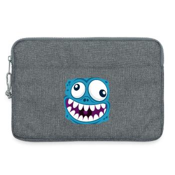 funny face - Laptop bag 13" - heather grey - Front