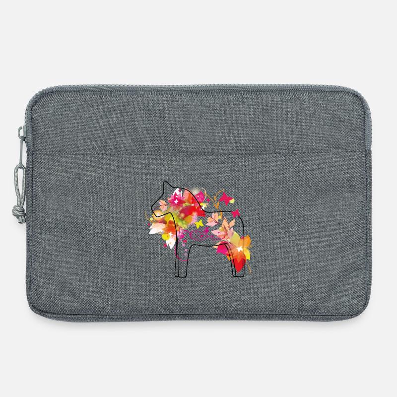 Dala Pferd Bunt - Laptoptasche 13" - Grau meliert