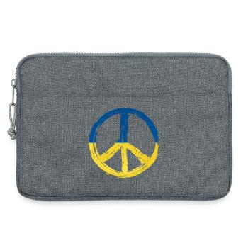 Paix Ukraine - Sacoche pour ordinateur portable 13 pouces - gris chiné - Devant