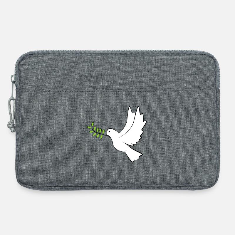 Friedenstaube - Laptoptasche 13" - Grau meliert