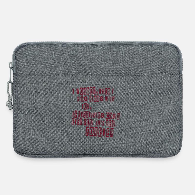 Everlong Lyrics - Laptoptasche 13" - Grau meliert