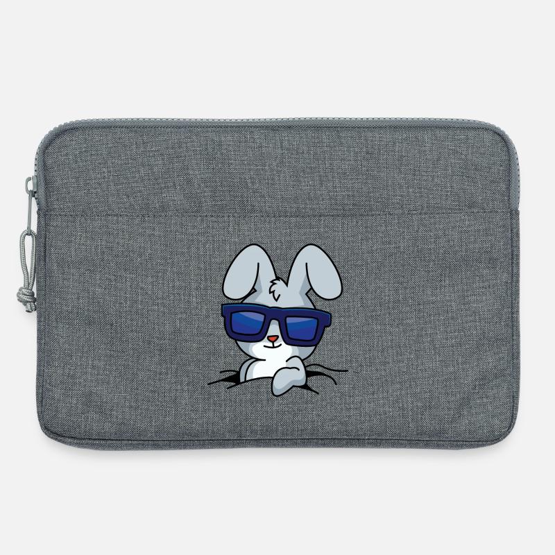 Cooler Hase - Laptoptasche 13" - Grau meliert