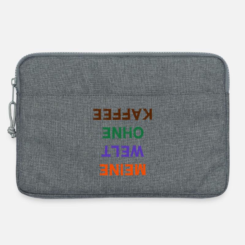 Kaffeetrinker Humorvoll Statement Kafffee Koffein - Laptoptasche 13" - Grau meliert