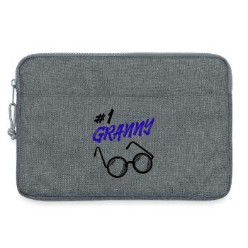 Grandma Glasses Statement Grandma Best Grandmother - Laptop bag 13" - heather grey - Front