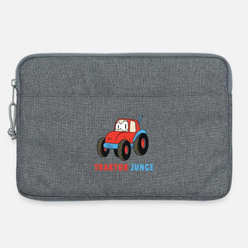 Traktor Junge - Laptoptasche 13" - Grau meliert