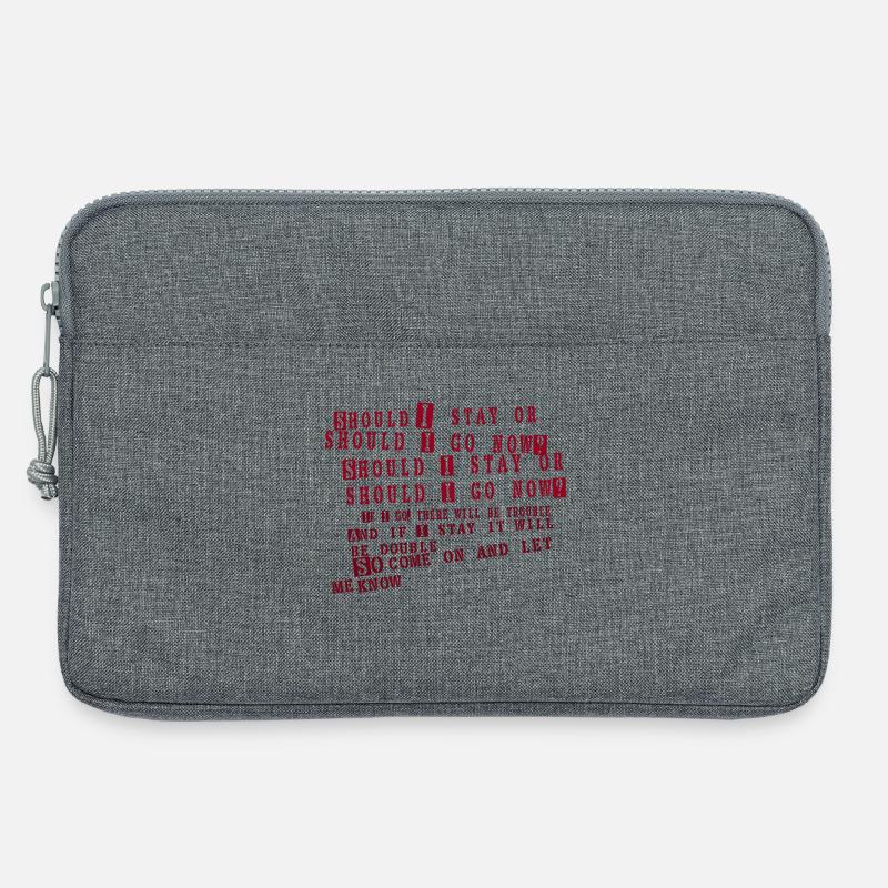 clash - soll ich bleiben - Laptoptasche 13" - Grau meliert