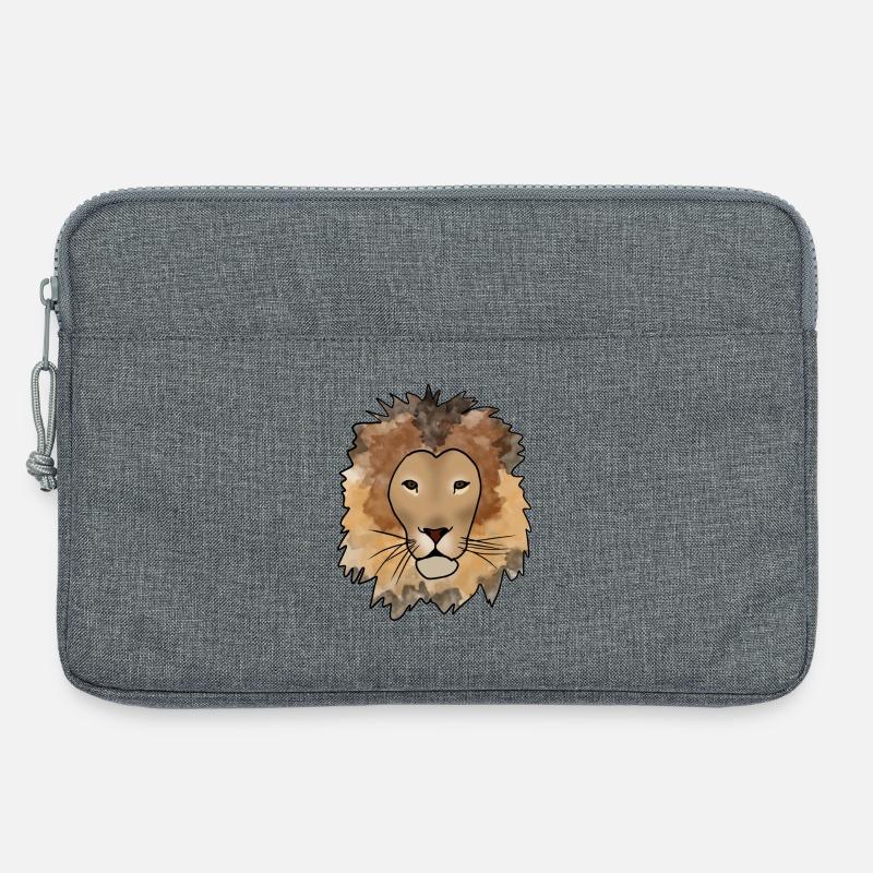 Löwe - Laptoptasche 13" - Grau meliert