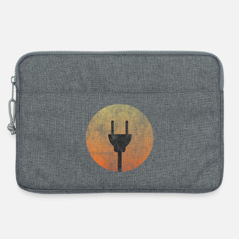 Solar Stecker - T-Shirt Design - Laptoptasche 13" - Grau meliert