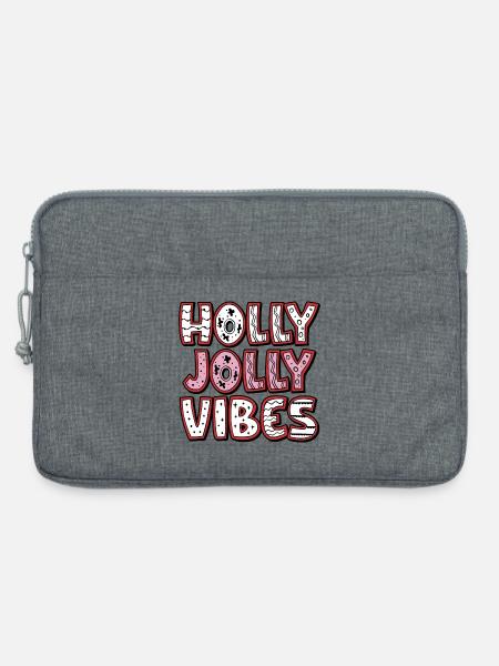 Holly Jolly Vibes - Laptoptasche 13" - Grau meliert