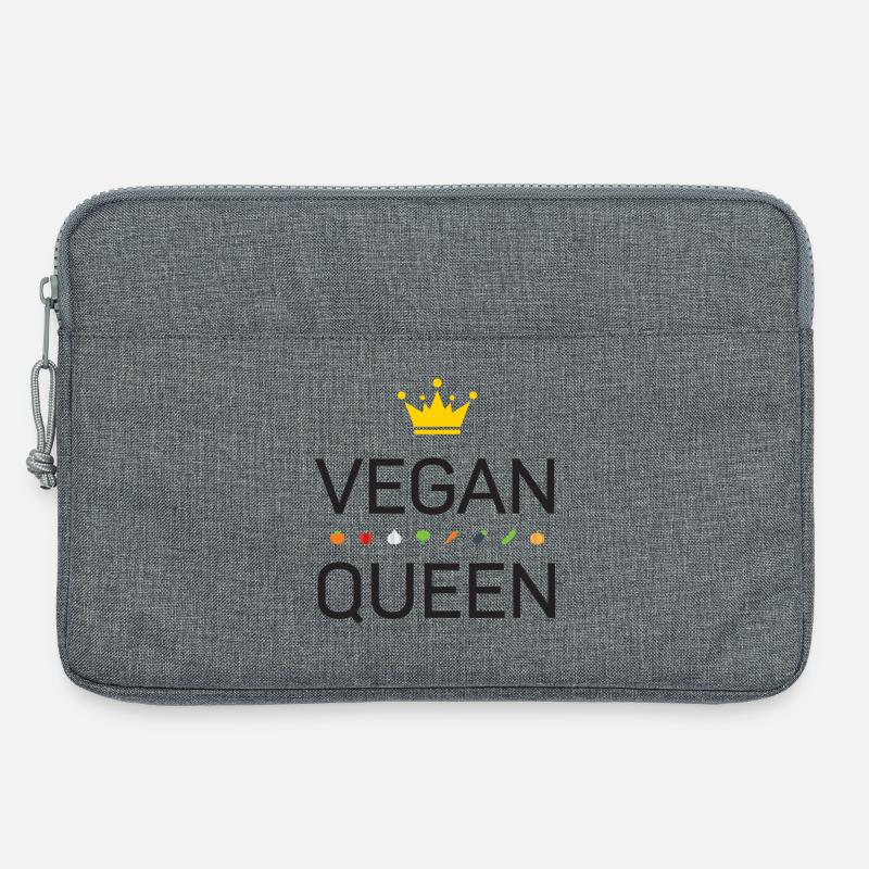 Vegan - Laptoptasche 13" - Grau meliert