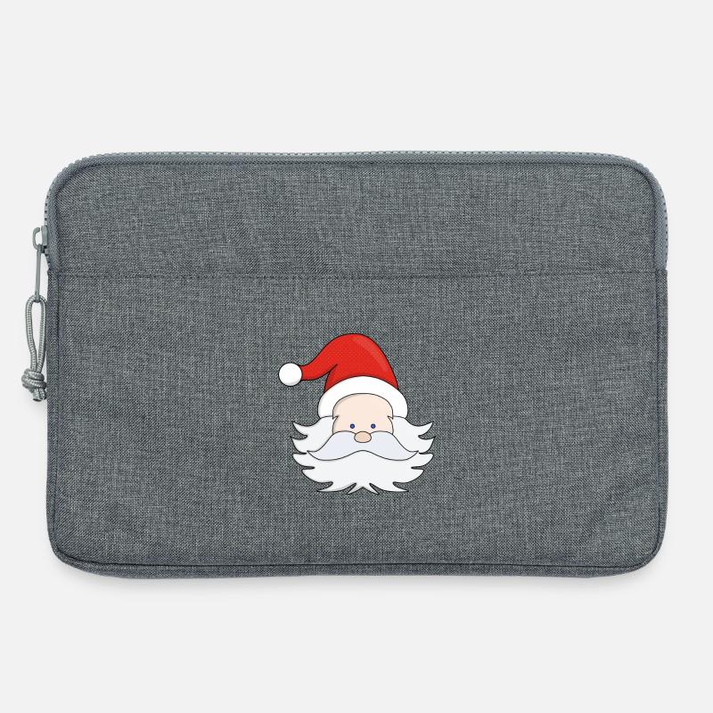 Süßer Weihnachtsmann - Laptoptasche 13" - Grau meliert