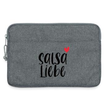 Salsa Liebe! Tänzerin Tänzer tanzen Geschenk - Laptoptasche 13" - Grau meliert - Vorne