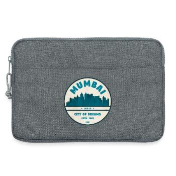 Mumbai City of Dreams Skyline - Laptop bag 13" - heather grey - Front