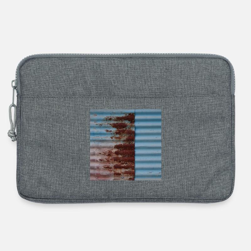 Turquoise rust - Laptop bag 13" - heather grey