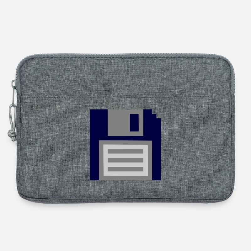 Diskette - Laptoptasche 13" - Grau meliert