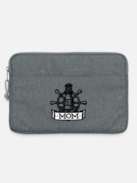 Seefahrer-MOM (für Seefahrer*innen) - Laptoptasche 13" - Grau meliert
