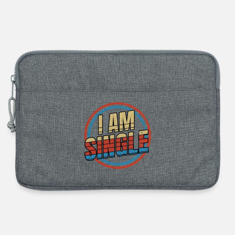 Ich bin ledig - Laptoptasche 13" - Grau meliert