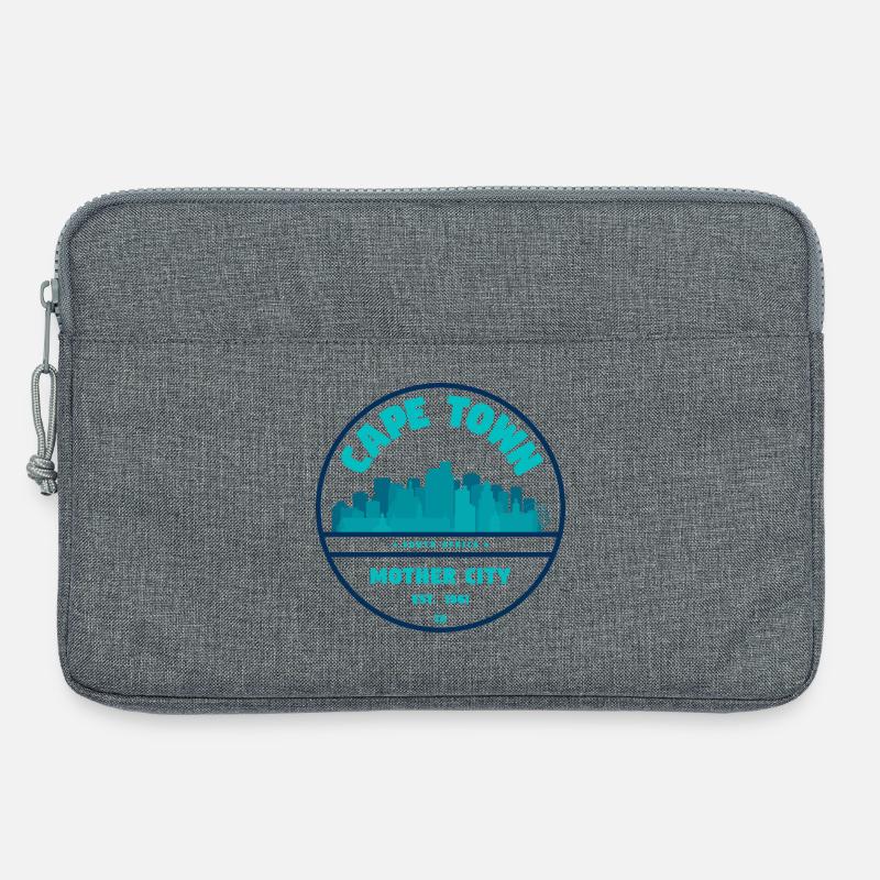 Cape Town Skyline Abzeichen - Laptoptasche 13" - Grau meliert