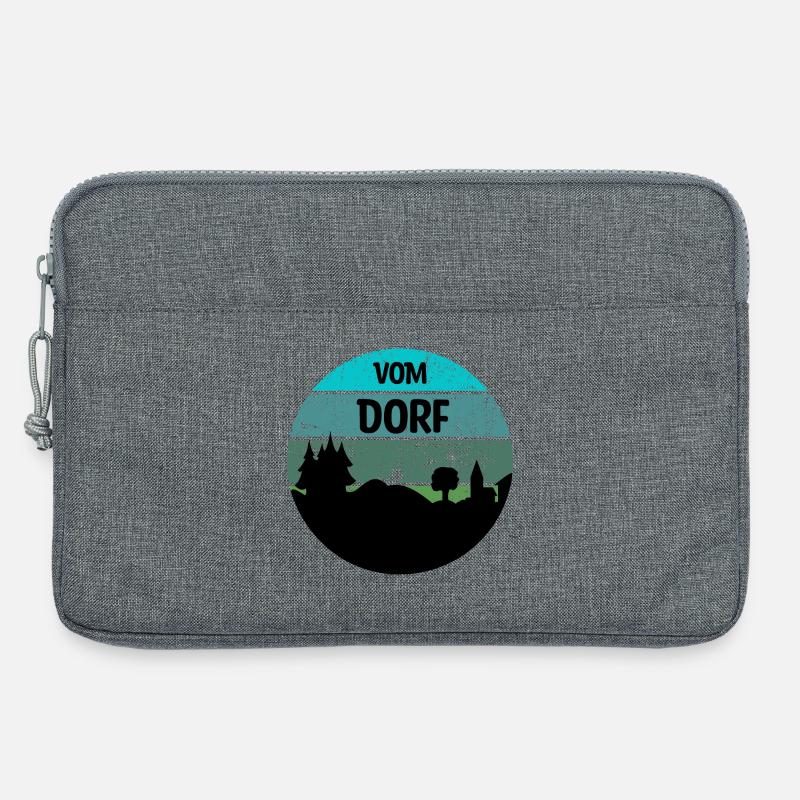 Dorf / Dorfkind - Laptoptasche 13" - Grau meliert