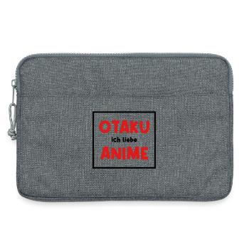 Asiatisch Anime Otaku Kanji Japan Statement - Laptoptasche 13" - Grau meliert - Vorne