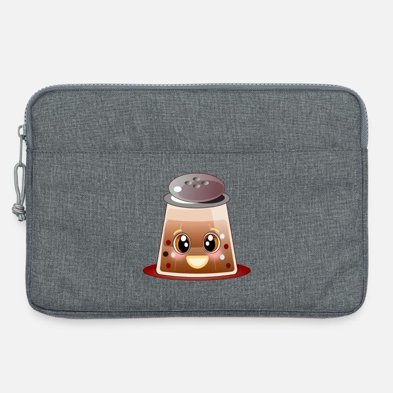 Kawaii Pfeffer - Pfefferkörner - Pfefferstreuer - Laptoptasche 13" - Grau meliert