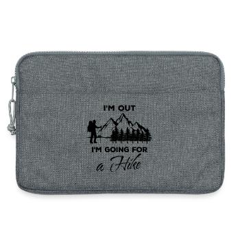 Hiking Statement Hikers Mountaineering Mountains Nature - Laptop bag 13" - heather grey - Front