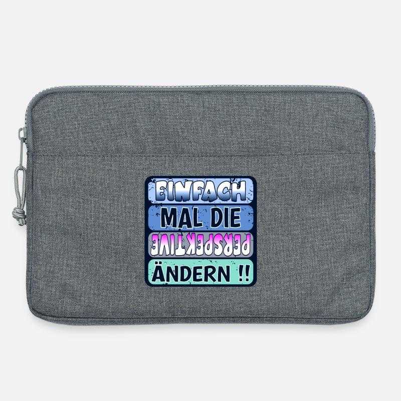 VERÄNDERUNG SPRÜCHE - WEISHEIT PERSPEKTIVE ÄNDERN - Laptoptasche 13" - Grau meliert