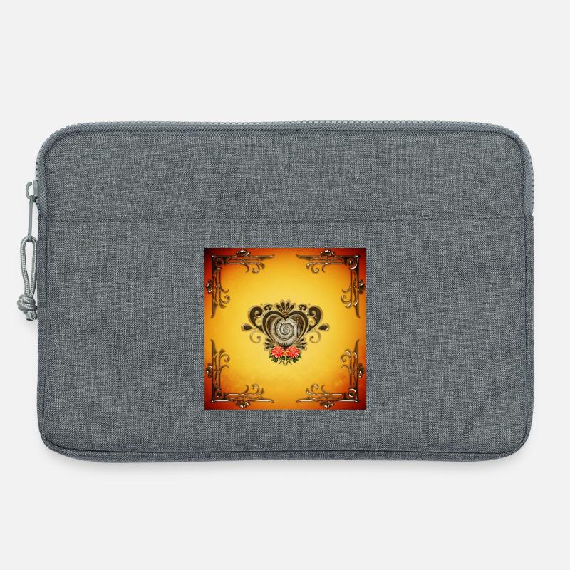 Wunderbares Steampunk-Herz - Laptoptasche 13" - Grau meliert