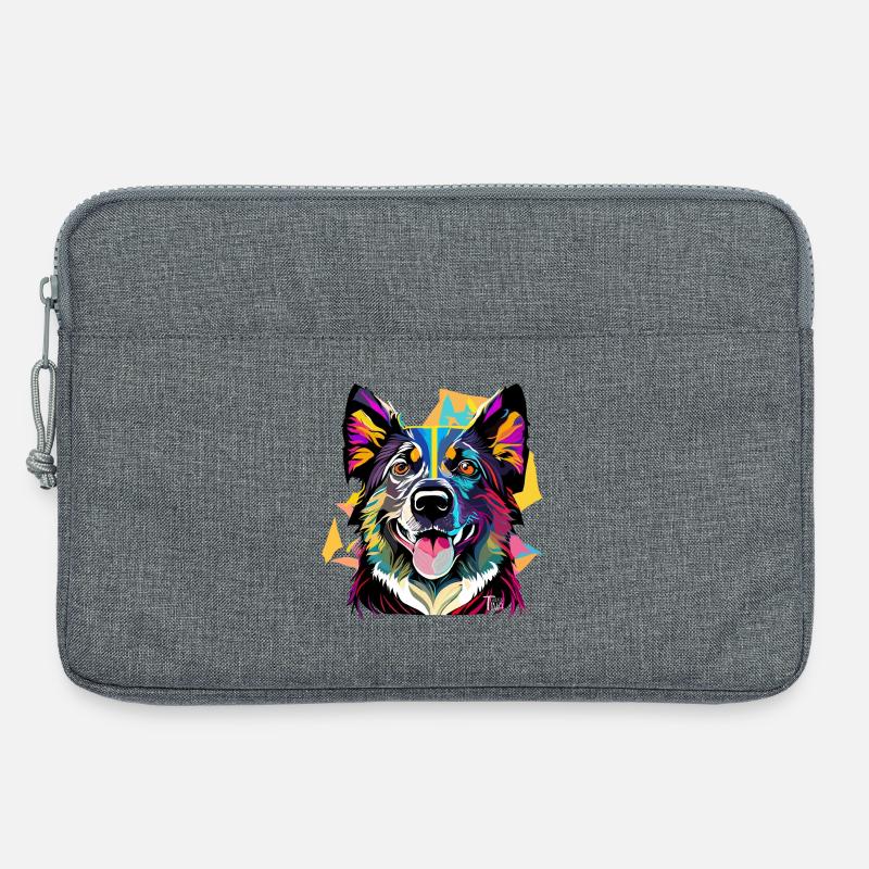 Schäferhund - Laptoptasche 13" - Grau meliert