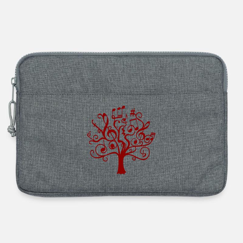 Red Note Tree - Laptop bag 13" - heather grey