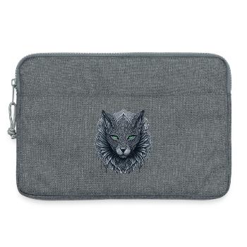 Totem of the Cat - Laptop bag 13" - heather grey - Front