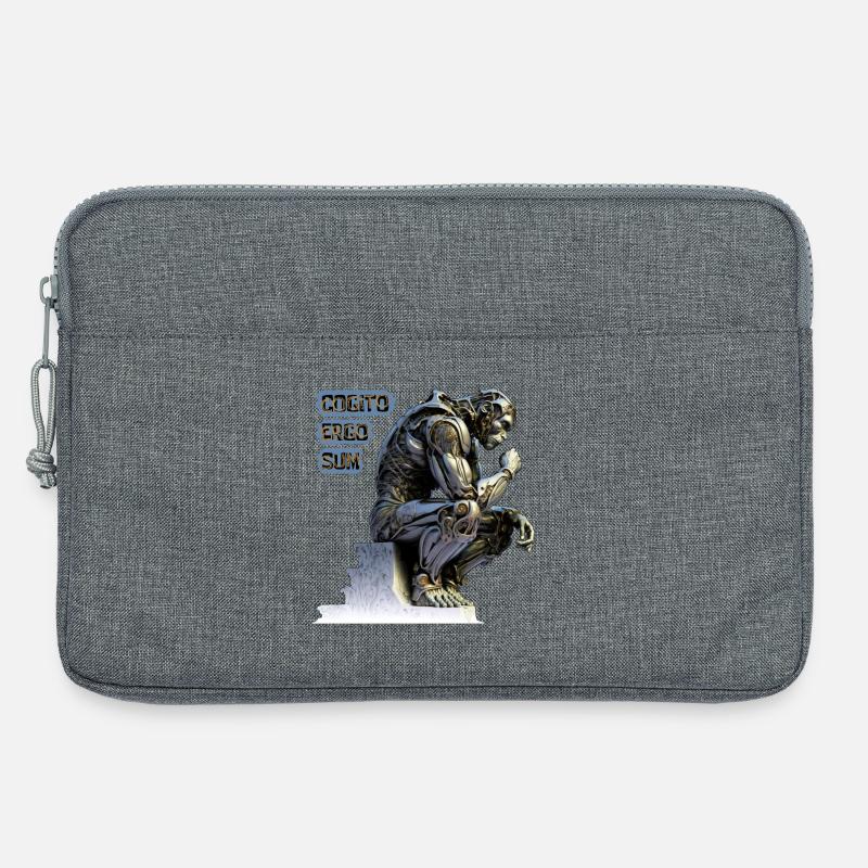 Cogito 02 – Cyborg-Denker Cogito Ergo Sum - Laptoptasche 13" - Grau meliert