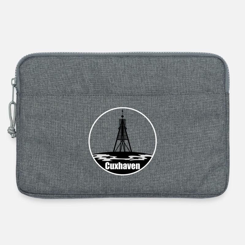 Cuxhaven Transparenz Skyline - Laptoptasche 13" - Grau meliert