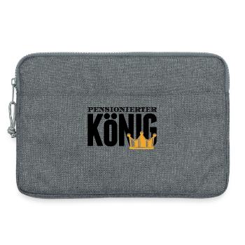 Ruhestand Statement Pensionär Auszeit Abschied - Laptoptasche 13" - Grau meliert - Vorne