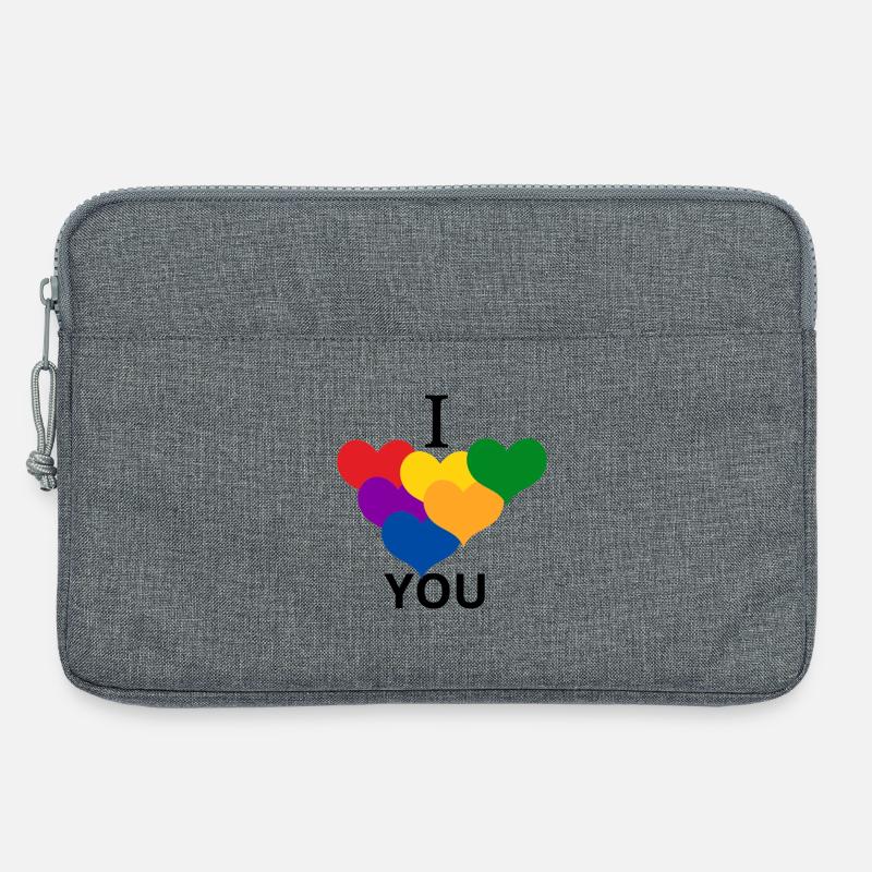 LIEBE DICH 1 - Laptoptasche 13" - Grau meliert
