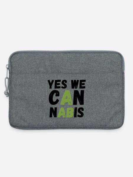 Yes We Cannabis! - Laptoptasche 13" - Grau meliert